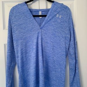 Light blue underarmour v neck